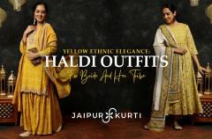 YELLOW ETHNIC ELEGANCE: HALDI OUTFITS FOR BRIDE AND HER TRIBE