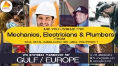 Looking for Plumbers or Electricians from India, Nepal!!!