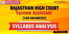 Rajasthan High Court 2023 Recruitment Complete information