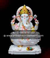 White Marble Ganesha Statue At Best Price