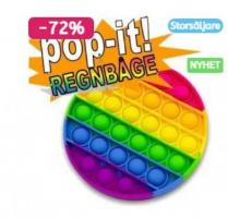   2-pack Pop It Fidget Toy Original – Regnbåge – CE Godkända