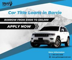 Car Title Loans in Barrie - Loan on Vehicle Titles