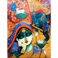 Krishna Painting On Canvas