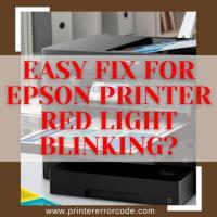 Easy Fix For Epson Printer Red Light Blinking?