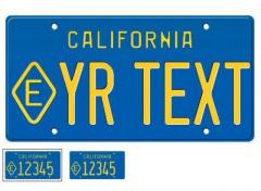 1982 State Exempt California License Plate