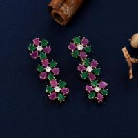 Buy Designer Red-green Necklace Set For Women Online