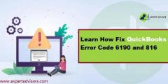 How to Resolve QuickBooks Error code 6190 and 816?