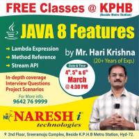 Free Classes On JAVA 8 Features - NareshIT