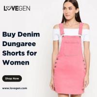 Buy Denim Dungaree Shorts for Women in India