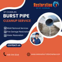 Emergency Burst Pipe Cleanup Service in St. Charles
