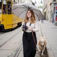 Stay Dry in Rain Anywhere with Wearable Hands-Free Umbrella