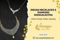 Indian Jewelry in the USA: Diamond Mangalsutra & Necklaces
