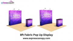  8ft Fabric Pop Up Display with Capture Attention Effortlessly & Stand Out at Events Now!