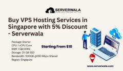 Buy VPS Hosting Services in Singapore with 5% Discount - Serverwala