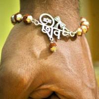 Buy Silver Rudraksha Bracelet Online | Jewllery Design