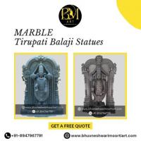 Buy Black Marble Tirupati Balaji statue at affordable rates