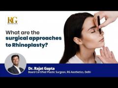 What are the surgical approaches to Rhinoplasty? Nose Job Surgery | Dr Rajat Gupta, RG Aesthetics