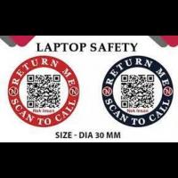 QR Sticker For Laptop Safety