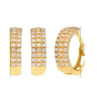 Diamond Hoop Earrings For Women 